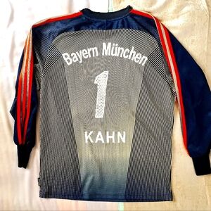 Bayern Munich Goalkeeper #1 Kahn Jersey 2003/04 Soccer -size M